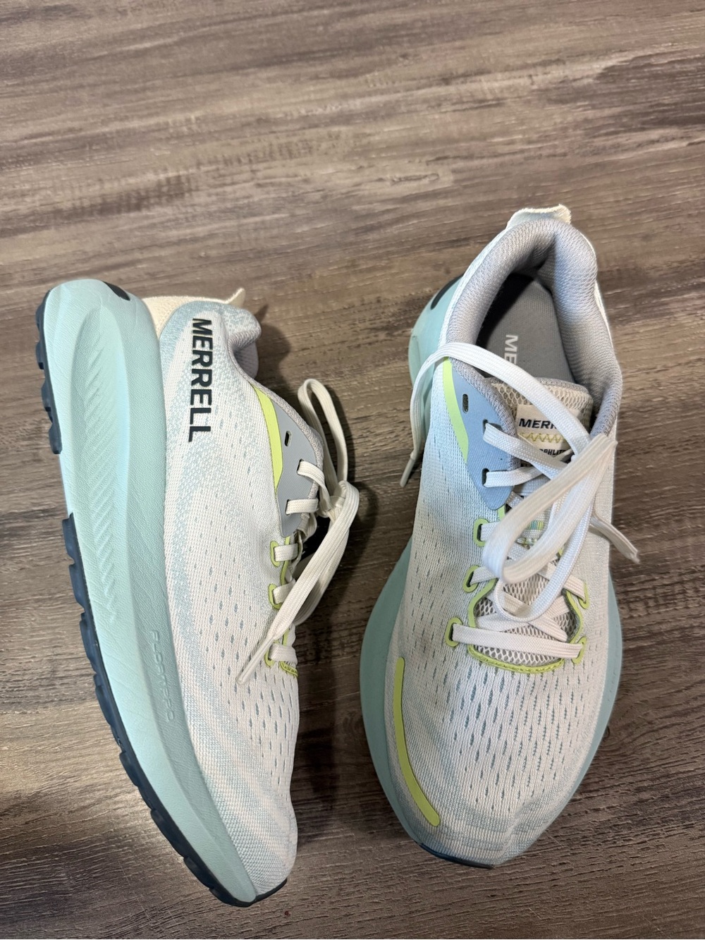 Merrell Morphlite Light Blue Athletic Running Shoes